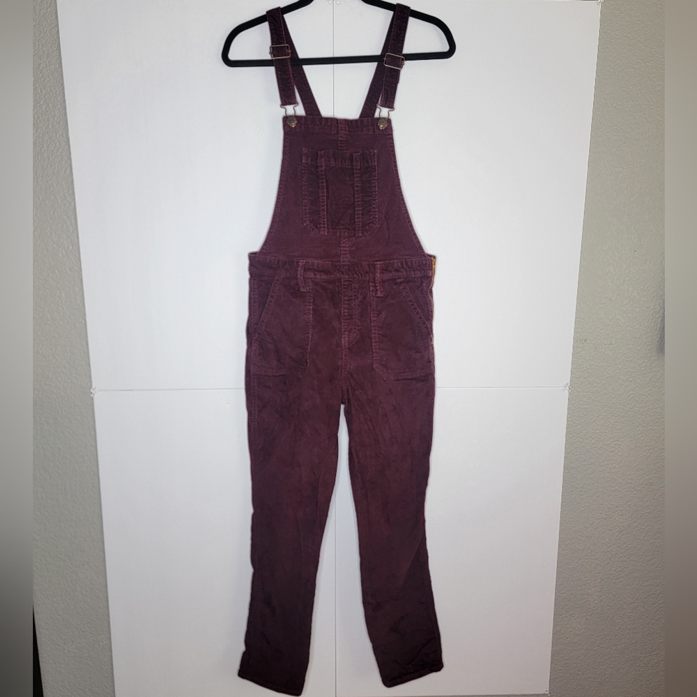 Old Navy Corduroy Overalls — Plum — Size 10